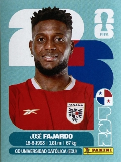 2026 FIFA World Cup Stickers #PAN17 José Fajardo