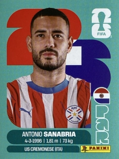 2026 FIFA World Cup Stickers #PAR20 Antonio Sanabria