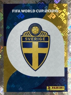 2026 FIFA World Cup Stickers #SWE01 Team Logo - FOIL