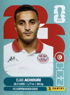 2026 FIFA World Cup Stickers #TUN15 Elias Achouri