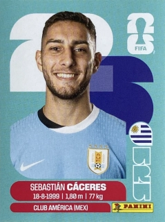 2026 FIFA World Cup Stickers #URU06 Sebastian Cáceres