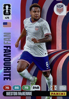 2026 FIFA World Cup #478 Weston McKennie - FAN FAVOURITE [USA]