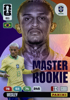 2026 FIFA World Cup #611 Wesley - MASTER ROOKIE [Brazil]