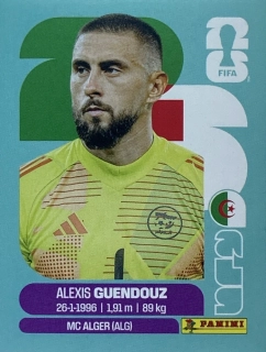 2026 FIFA World Cup Stickers #ALG02Alexis Guendouz