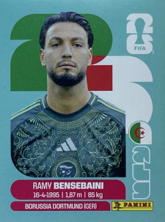 2026 FIFA World Cup Stickers #ALG03 Ramy Bensebaini