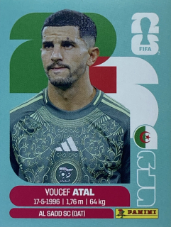 2026 FIFA World Cup Stickers #ALG04 Youcef Atal