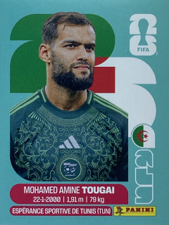 2026 FIFA World Cup Stickers #ALG06 Mohamed Amine Tougai