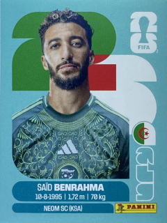 2026 FIFA World Cup Stickers #ALG16 Saïd Benrahma