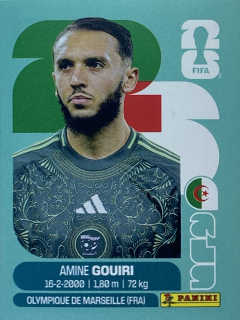 2026 FIFA World Cup Stickers #ALG18 Amine Gouiri