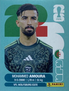 2026 FIFA World Cup Stickers #ALG20 Mohammed Amoura