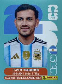 2026 FIFA World Cup Stickers #ARG12 Leandro Paredes