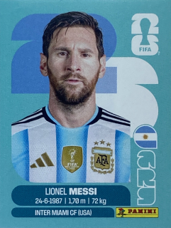 2026 FIFA World Cup Stickers #ARG17 Lionel Messi
