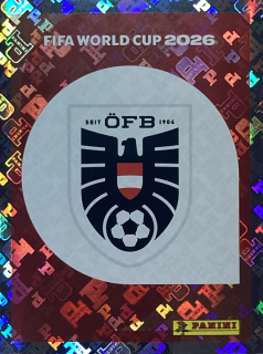 2026 FIFA World Cup Stickers #AUT01 Team Logo - FOIL