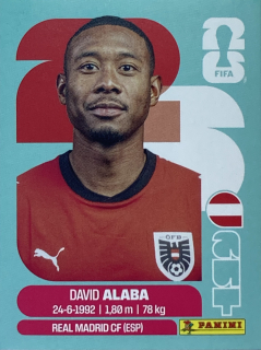 2026 FIFA World Cup Stickers #AUT04 David Alaba
