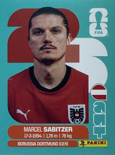 2026 FIFA World Cup Stickers #AUT11 Marcel Sabitzer