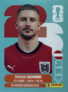 2026 FIFA World Cup Stickers #AUT16 Romano Schmid