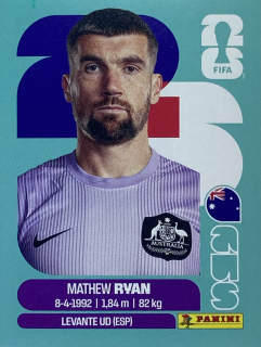 2026 FIFA World Cup Stickers #AUS02 Mathew Ryan