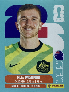 2026 FIFA World Cup Stickers #AUS12 Riley McGree
