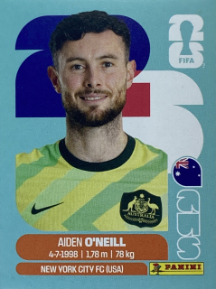2026 FIFA World Cup Stickers #AUS14 Aiden O'Neill