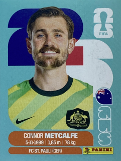 2026 FIFA World Cup Stickers #AUS15 Connor Metcalfe