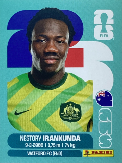 2026 FIFA World Cup Stickers #AUS19 Nestory Irankunda