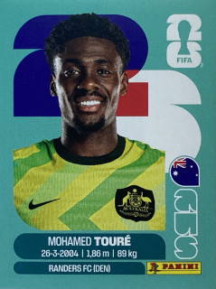 2026 FIFA World Cup Stickers #AUS20 Mohamed Touré