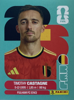 2026 FIFA World Cup Stickers #BEL04 Timothy Castagne