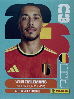 2026 FIFA World Cup Stickers #BEL09 Youri Tielemans