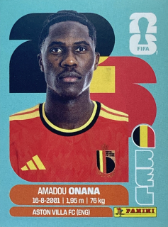 2026 FIFA World Cup Stickers #BEL10 Amadou Onana