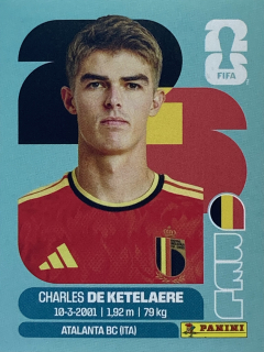 2026 FIFA World Cup Stickers #BEL17 Charles De Ketelaere