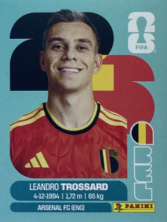 2026 FIFA World Cup Stickers #BEL18 Leandro Trossard