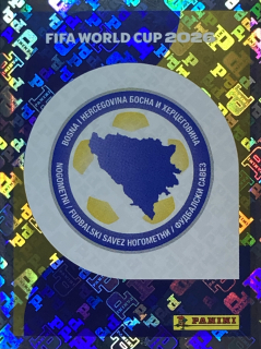 2026 FIFA World Cup Stickers #BIH01 Team Logo - FOIL