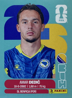 2026 FIFA World Cup Stickers #BIH03 Amar Dedić