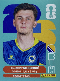 2026 FIFA World Cup Stickers #BIH09 Benjamin Tahirović