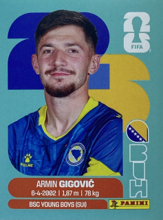 2026 FIFA World Cup Stickers #BIH10 Armin Gigović