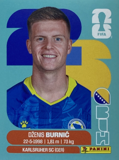 2026 FIFA World Cup Stickers #BIH14 Dženis Burnić