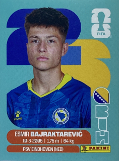 2026 FIFA World Cup Stickers #BIH15 Esmir Bajraktarević