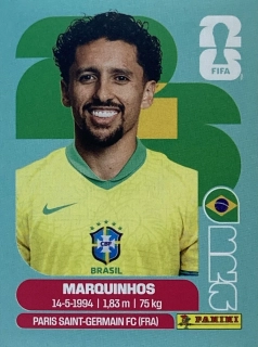 2026 FIFA World Cup Stickers #BRA04 Marquinhos