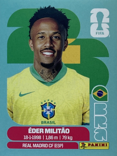 2026 FIFA World Cup Stickers #BRA05 Éder Militão