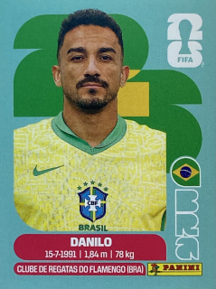 2026 FIFA World Cup Stickers #BRA07 Danilo