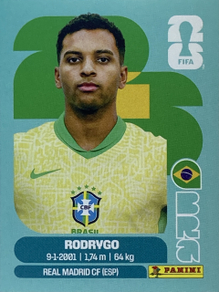 2026 FIFA World Cup Stickers #BRA15 Rodrygo