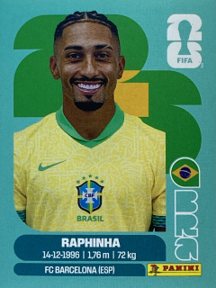 2026 FIFA World Cup Stickers #BRA19 Raphinha
