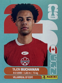 2026 FIFA World Cup Stickers #CAN17 Tajon Buchanan