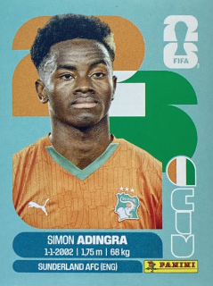 2026 FIFA World Cup Stickers #CIV17 Simon Adingra