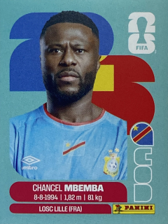 2026 FIFA World Cup Stickers #COD06 Chancel Mbemba