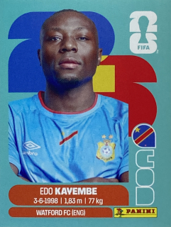 2026 FIFA World Cup Stickers #COD10 Edo Kayembe