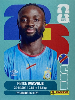2026 FIFA World Cup Stickers #COD18 Fiston Mayele