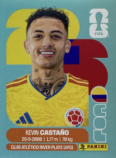 2026 FIFA World Cup Stickers #COL11 Kevin Castaño