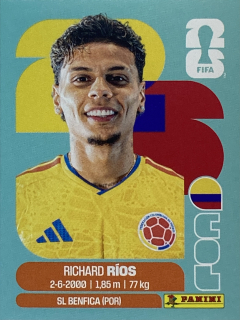 2026 FIFA World Cup Stickers #COL12 Richard Ríos