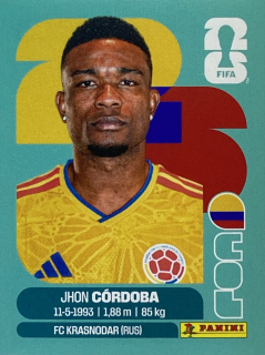 2026 FIFA World Cup Stickers #COL18 Jhon Córdoba